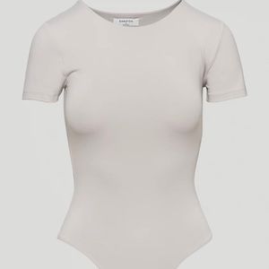 Aritzia Contour Tee Bodysuit in Opal Grey
